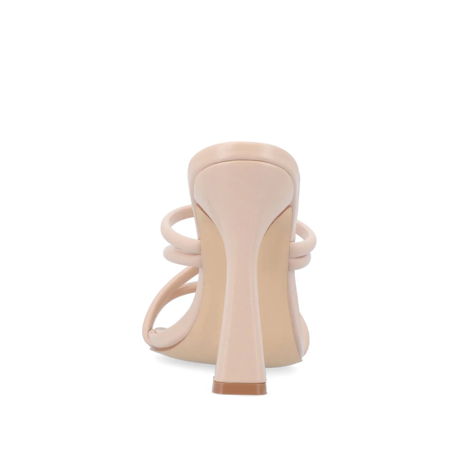 LOUISSE MULTI STRAP HEELS IN FAUX LEATHER